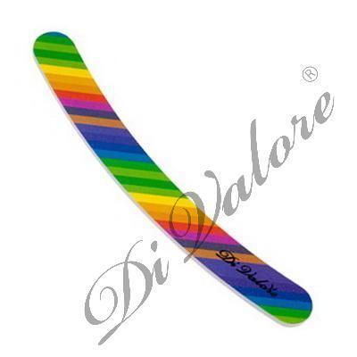 Di Valore 108-011#7 Nail file for artificial and natural nails COLOR boomerang 17,8cm